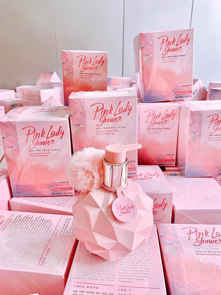 [HCM]Sữa tắm Xông trắng Pink Lady Shower