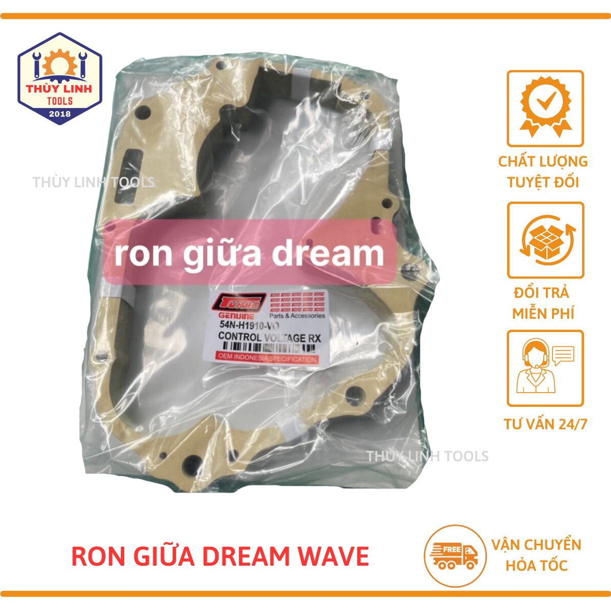 Ron lốc máy giữa Dream, Wave, ron giữa Dream/Wave hàng Indo 2 mặt vàng xanhcao cấp Thùy Linh Tools