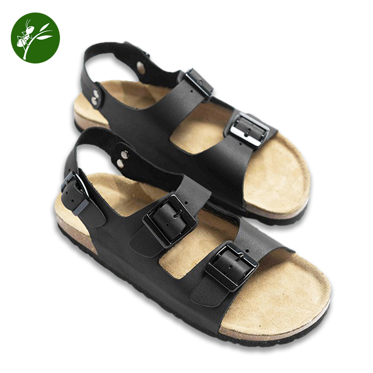 Giày đế trấu Nam Da thật quai 2 khoá (Size 35-45)