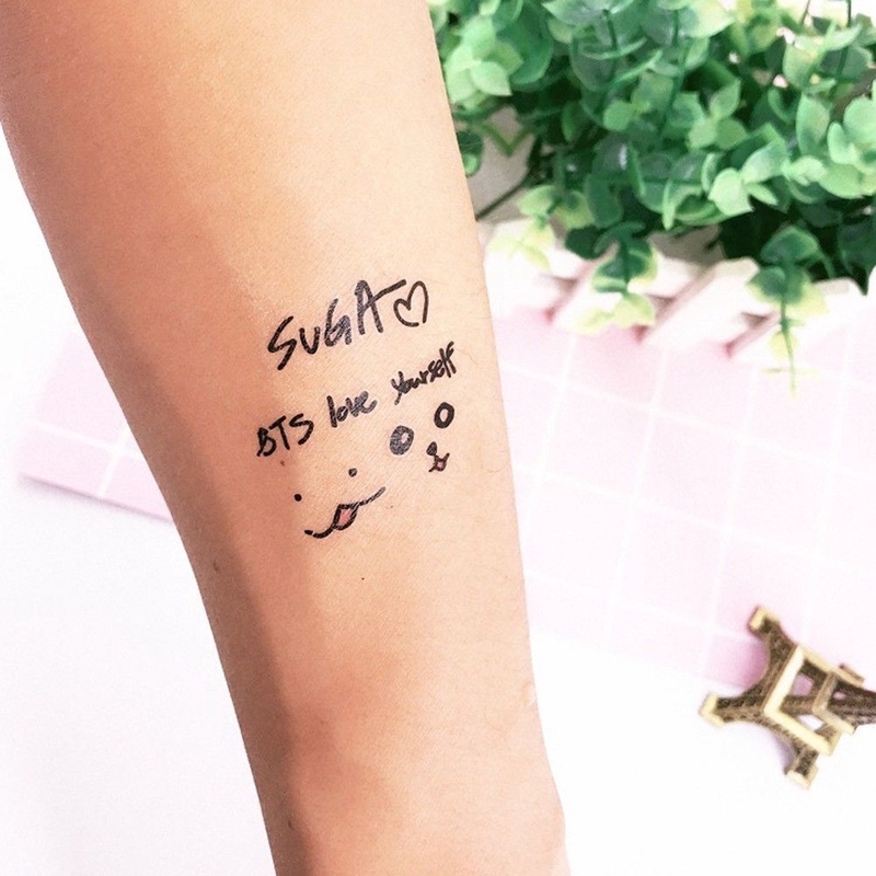 Tattoo stickers Kpop BTS waterproof set 2 pieces
