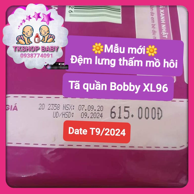 **KÈM MÃ GIẢM**TẶNG 1 GỐI BÔNG MÈO TRÒN**TÃ QUẦN BOBBY ĐỆM LƯNG THẤM MỒ HÔI SIZE XL96 MIẾNG