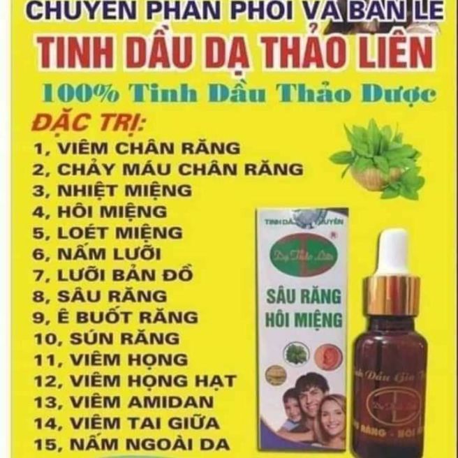 [HCM]tinh dầu răng miệng dạ thảo liên 5ml.