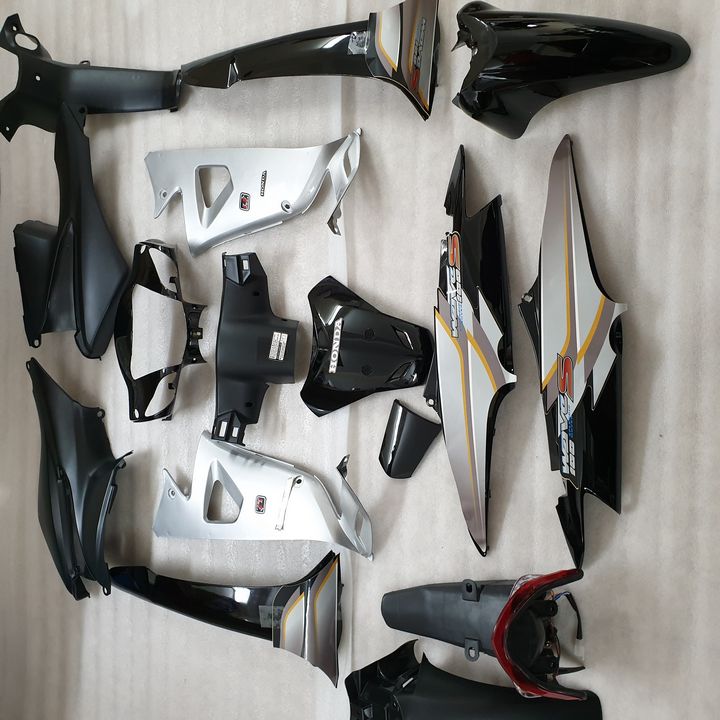 [ KÈM TEM] Dàn áo wave S100 màu ĐEN nhựa ABS wave alpha / Wave RS dàn áo wave alpha