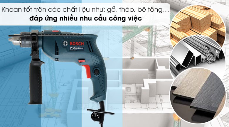 Khoan Bosch 13mm GSB550