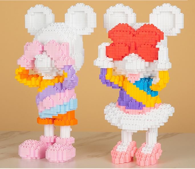 Mô Hình lắp gép Mickey&Minnie