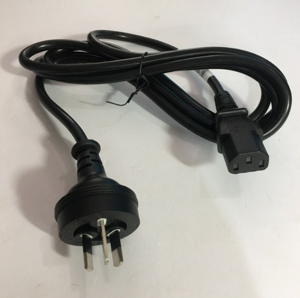 Dây nguồn 3 châú ustralia & china chuẩn 3 chân chéo tam giác c13 10a 250v 3x1.0mm length 2m