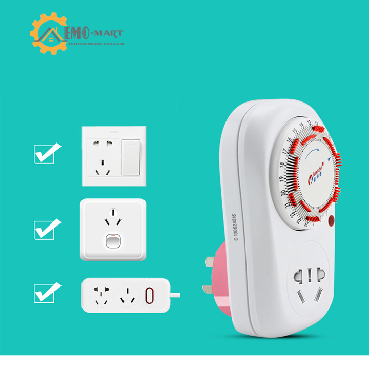 [FreeshipMAX] Ổ cắm hẹn giờ lập trình cơ Kerde TW-E05