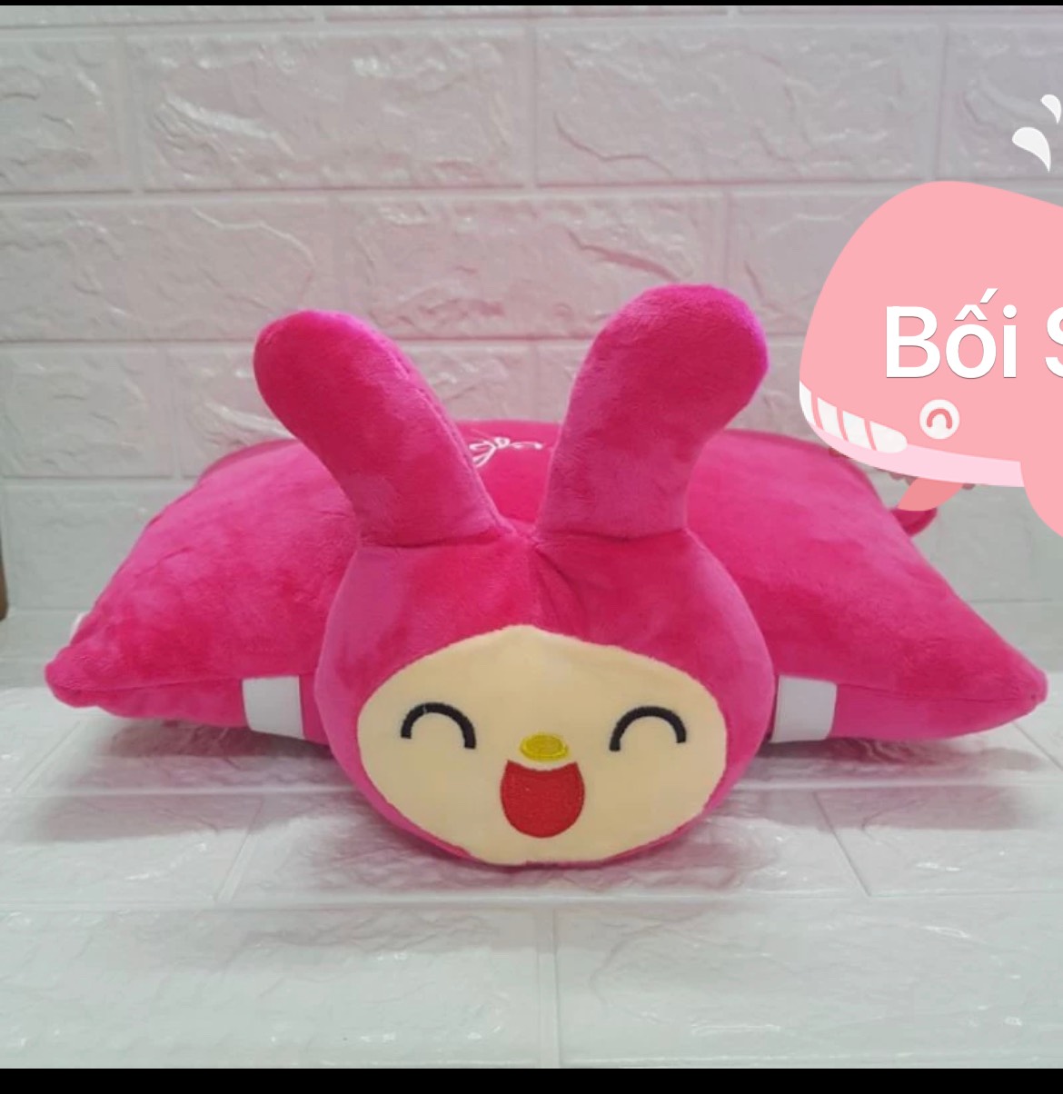 [HCM]GỐI ĐI XE MÁY CHO BÉ ( THỎ ĐỎ 1 ĐẦU)