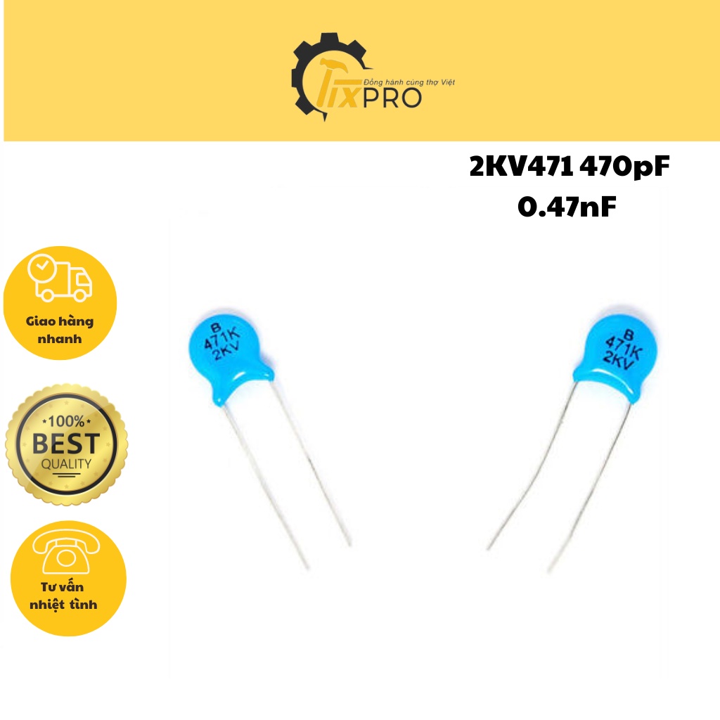 Tụ cao áp 2kv471 470pf 0.47nf 2000v