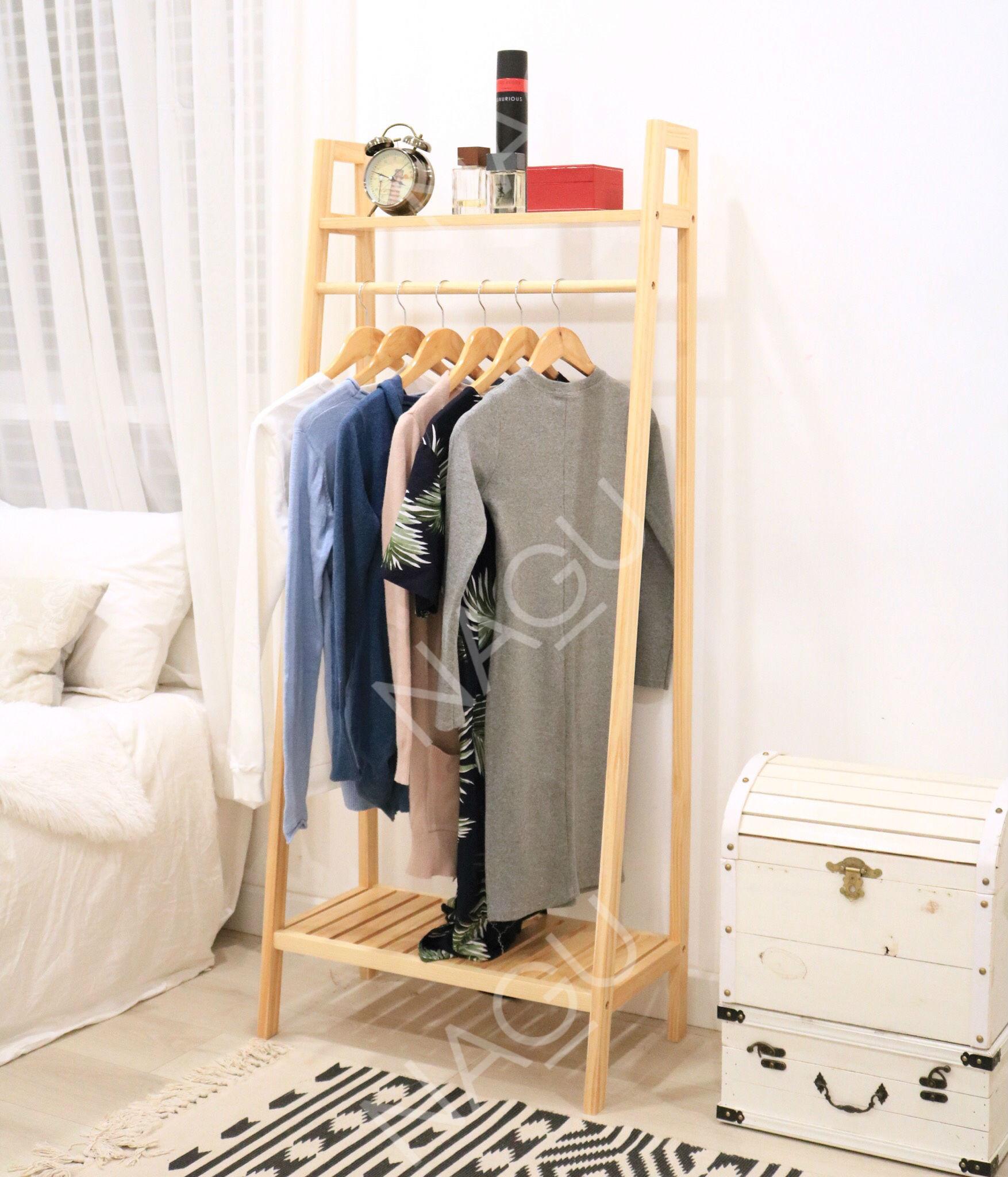 NAGU Kệ Gỗ Treo Đồ Hình Thang 2F ( Ladder Hanger 2F )