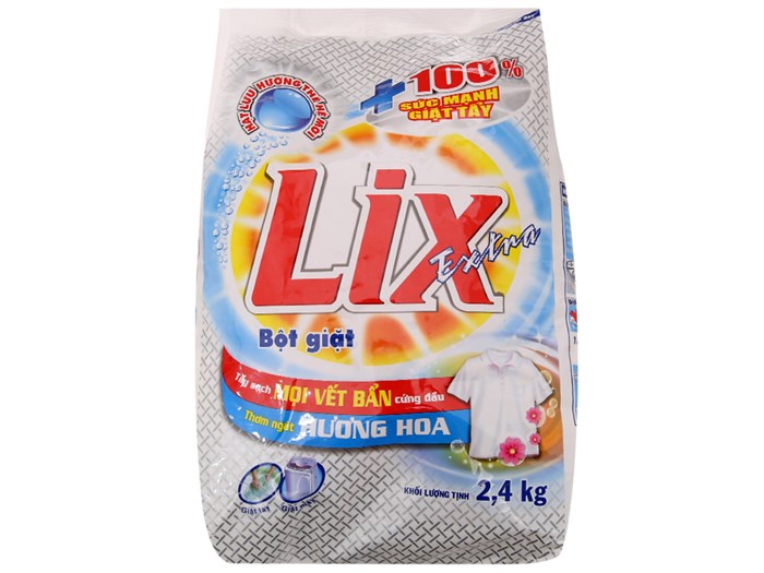Bột giặt Lix Extra Hương hoa 2,4kg