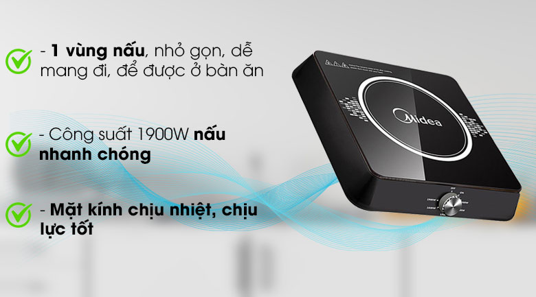 Bếp điện từ Midea MI-K1917EF