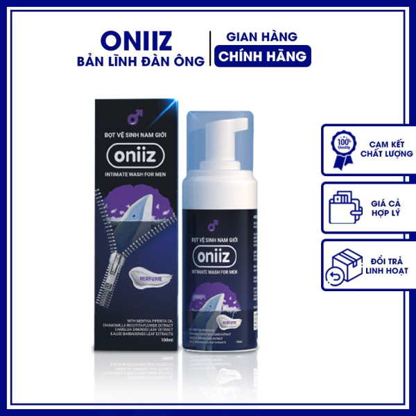 [MUA 2 TẶNG 1 MẶT NẠ] Dung dịch vệ sinh nam tạo bọt Oniiz (hương nước hoa) 100ml ON02 bọt vệ sinh nam giới chiết xuất thiên nhiên, che tên sản phẩm khi nhận hàng - Oniiz bản lĩnh đàn ông