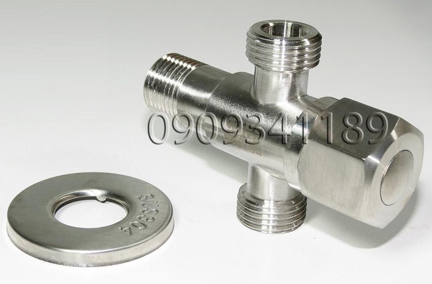 [HCM]Van Cầu Chia Nước Van Khóa Giảm Áp Lực Nước INOX 304 T CẦU BA NGÃ