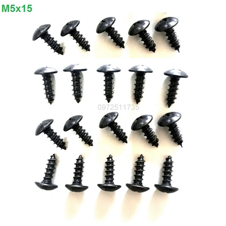 Ốc vít dàn áo xe máy M5 (20 con)