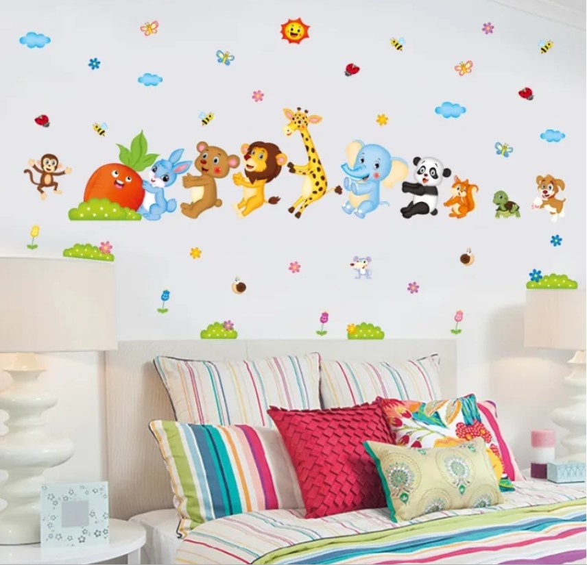 Decal dán tường RỒNG RẮN LÊN MÂY Sticker Tranh Dán Tường - HPM8221-- Decal dán tường động vật - Decal dán tường hình thú