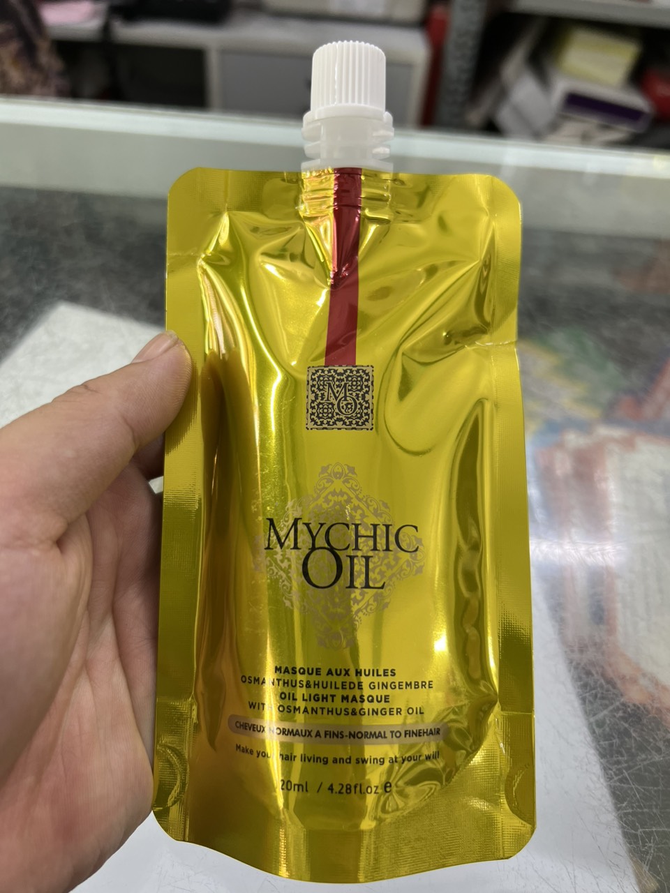 Dầu hấp phục hồi tóc collagen mychic oil 120ml