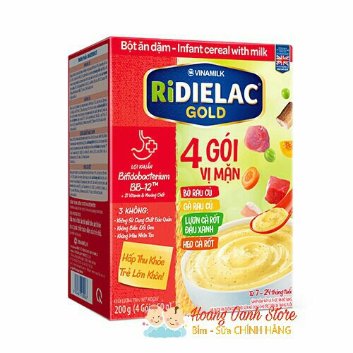 [HCM]Bột Ăn Dặm Ridielac 4 vị mặn