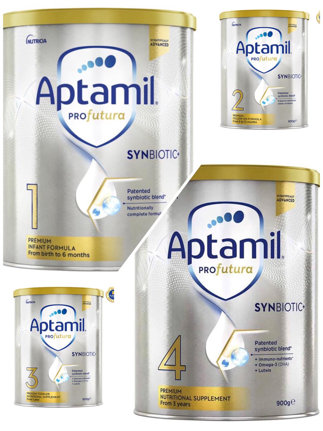 Sữa Aptamil Profortuna Úc mẫu mới 900gr