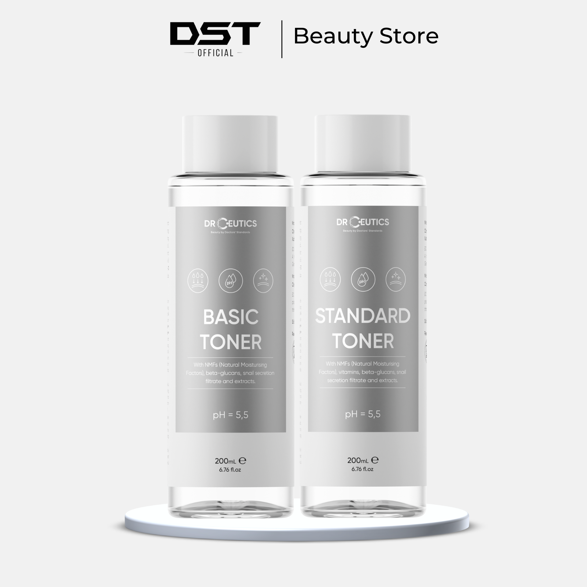 DRCEUTICS Basic Toner Và Standard Toner Cấp Ẩm Cho Da (200ml)