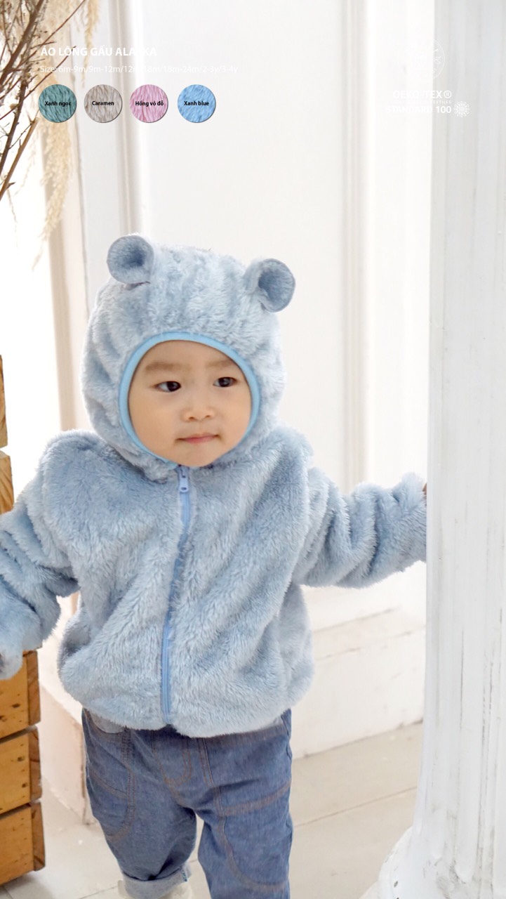 Áo khoác lông gấu Alaska Hrnee