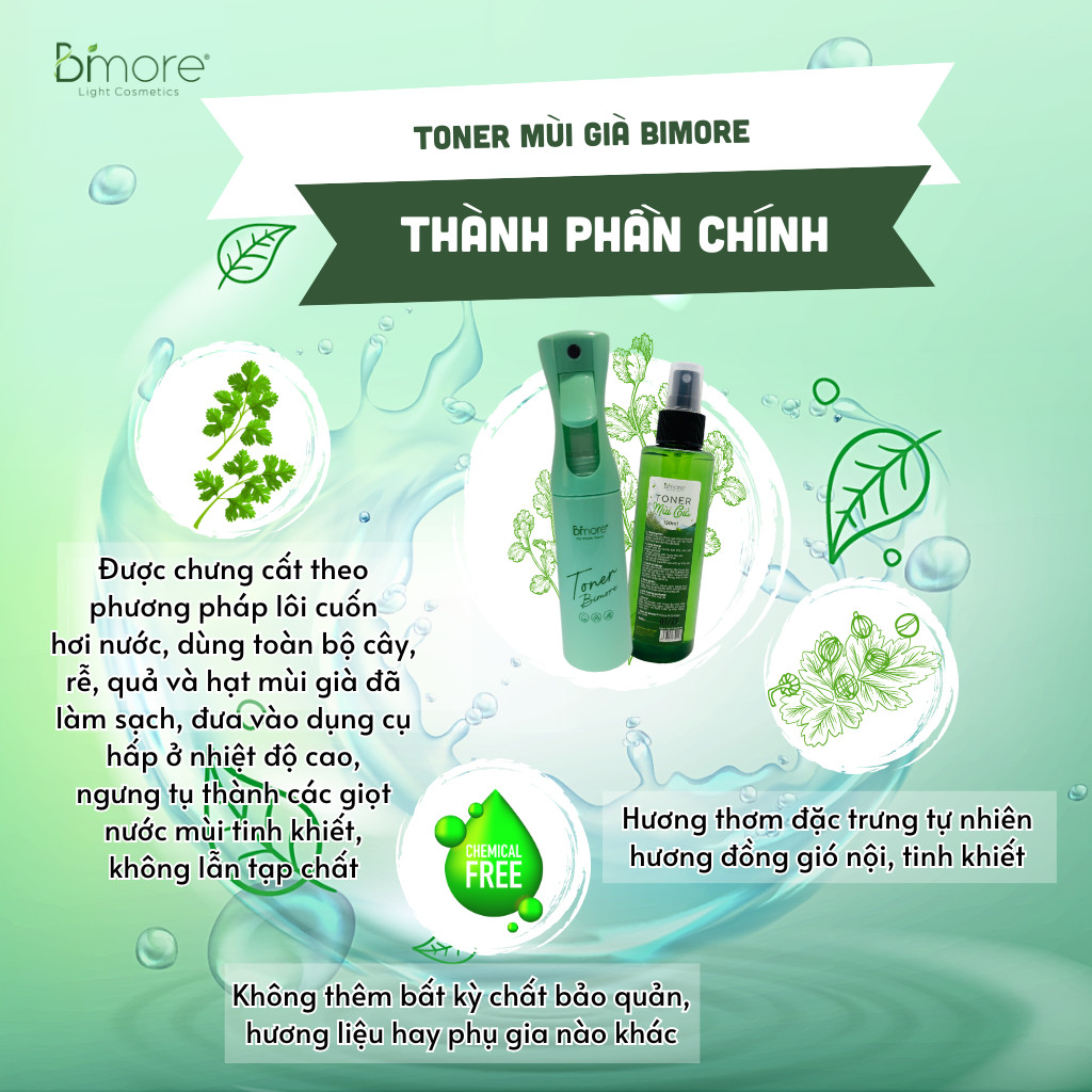 Toner Mùi già Bimore cấp ẩm dưỡng da và cân bằng pH cho da