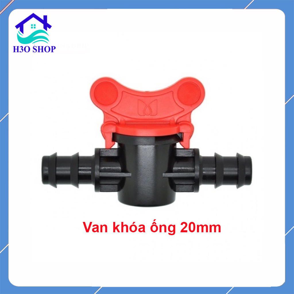 Van khóa ống mềm PE/LDPE 16mm - 20mm van khóa ống nước thiết bị tưới