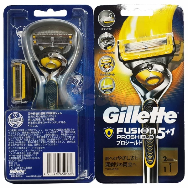 Dao cạo râu 5 lưỡi Gillette Fusion Proshield (1 tay cầm và 2 đầu cạo) nhập khẩu