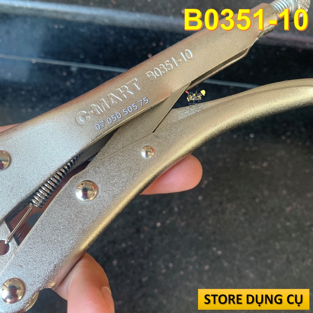 Kìm bấm chết miệng cong C-Mart B0351-10