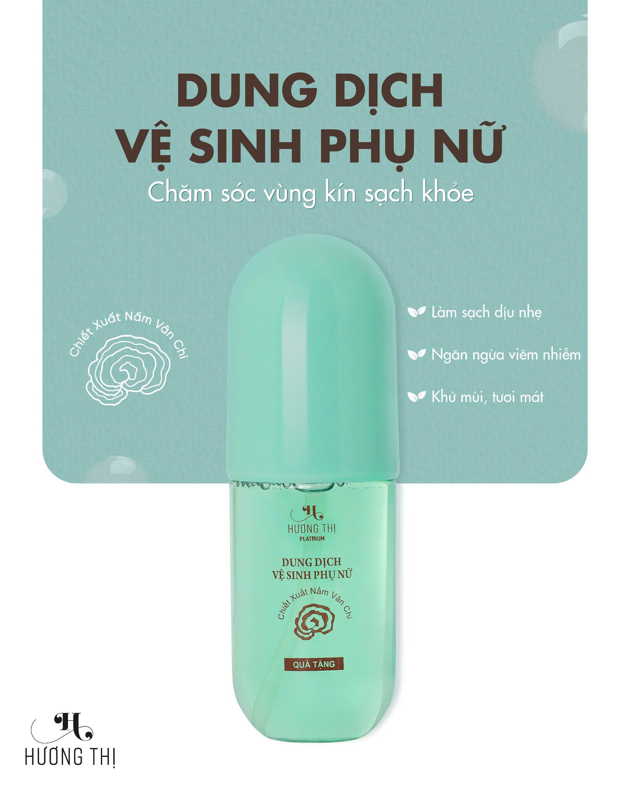 Dung Dịch Vệ Sinh Phụ Nữ Nấm Vân Chi 100ml