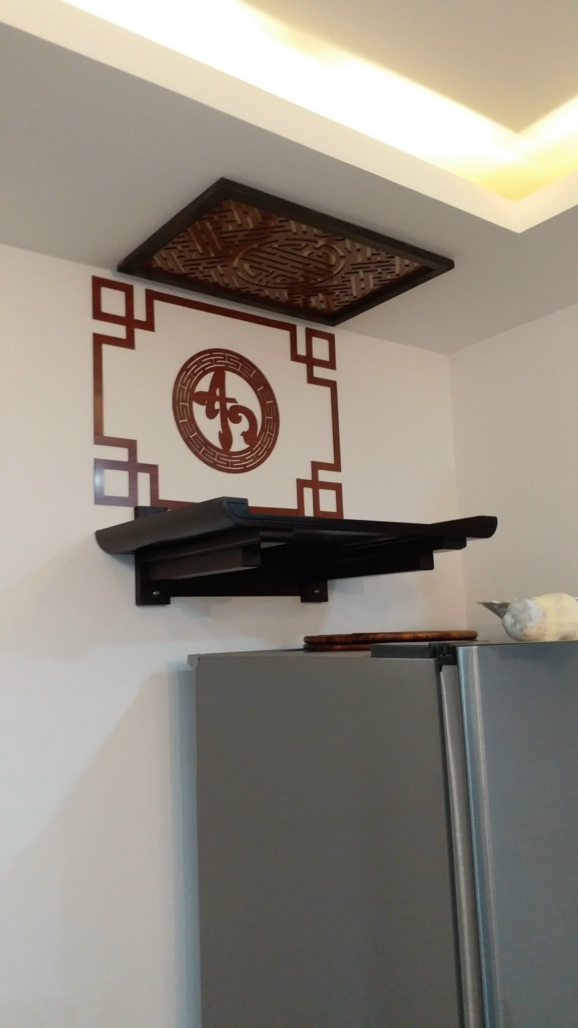 Tấm Chắn Khói Chữ Thọ Tiếng Hán