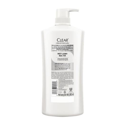 Combo 2 chai dầu gội Clear Men nhập khẩu Thái Lan -450ml/chai