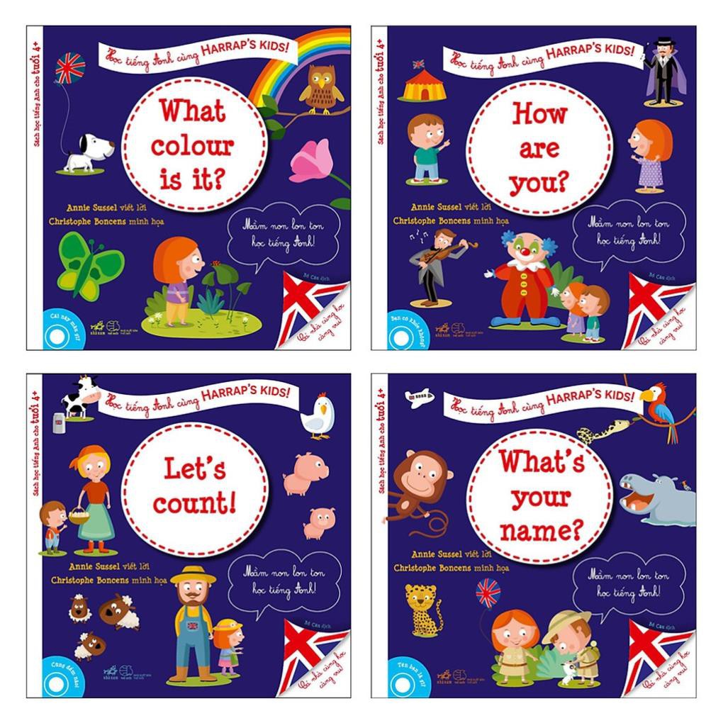 Sách  - Combo Học Tiếng Anh Cùng Harrap'S Kids (Bộ 4 Cuốn)