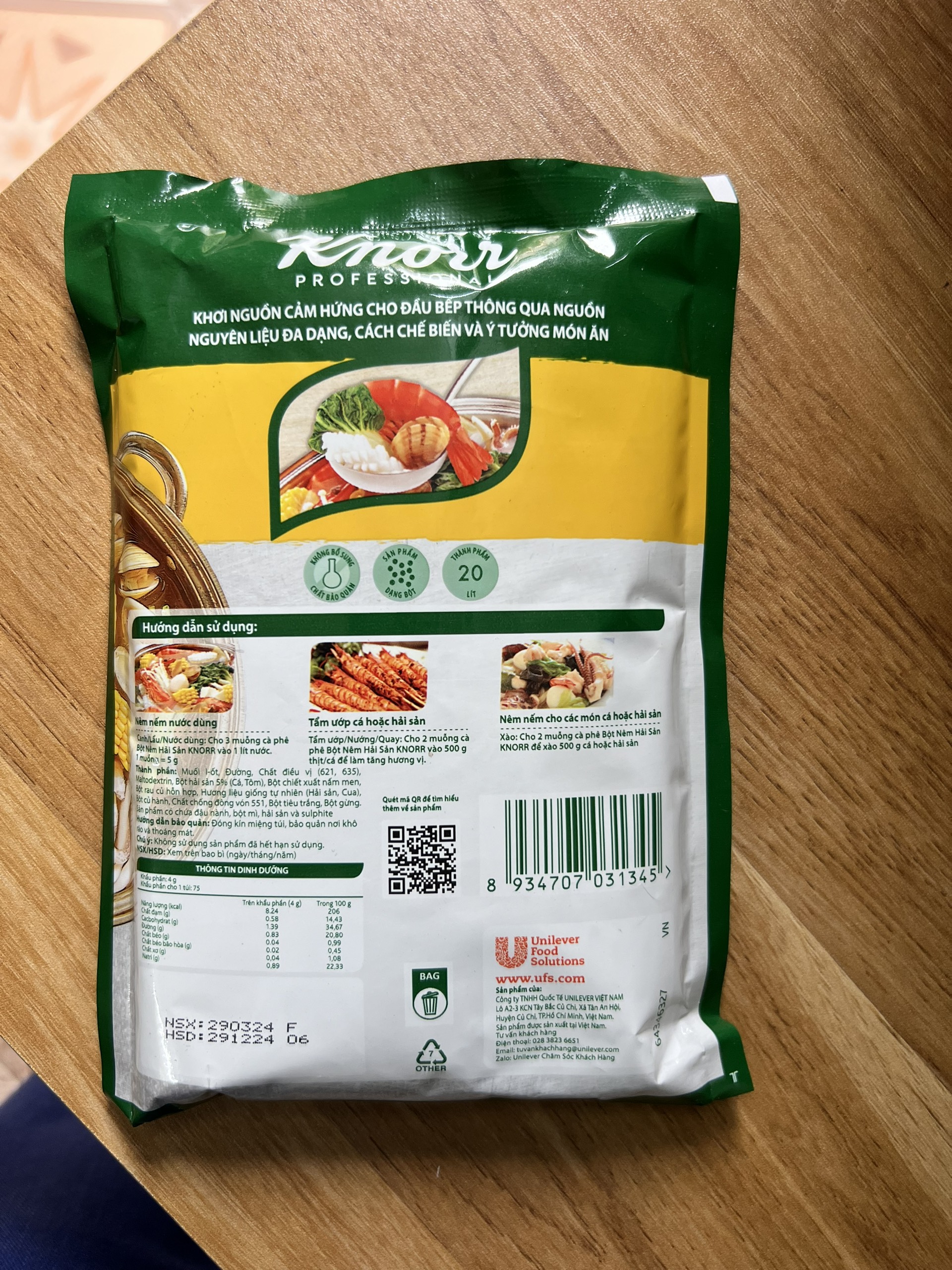 Bột nêm hải sản Knorr 300g