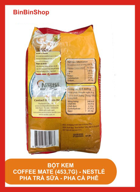 Bột kem coffee mate 453,7G