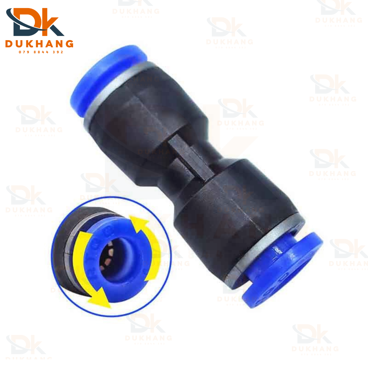 Nối 2 đầu ống khí nén PU