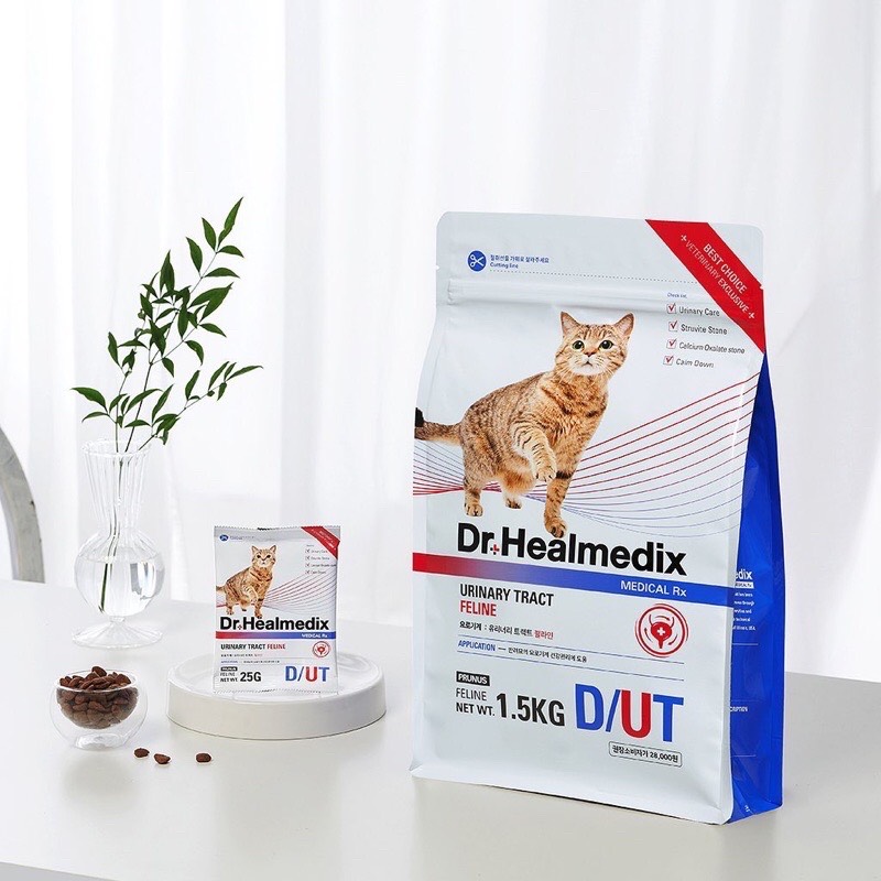 Hạt Cho Mèo Sỏi Thận Tiết Niệu Dr. Healmedix Urinary Tract 1.5kg - Nông