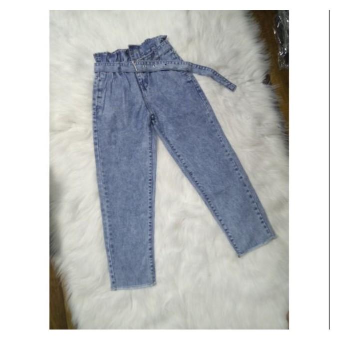 QUẦN JEAN NỮ BAGGY + DÂY LƯNG KIỂU TD3