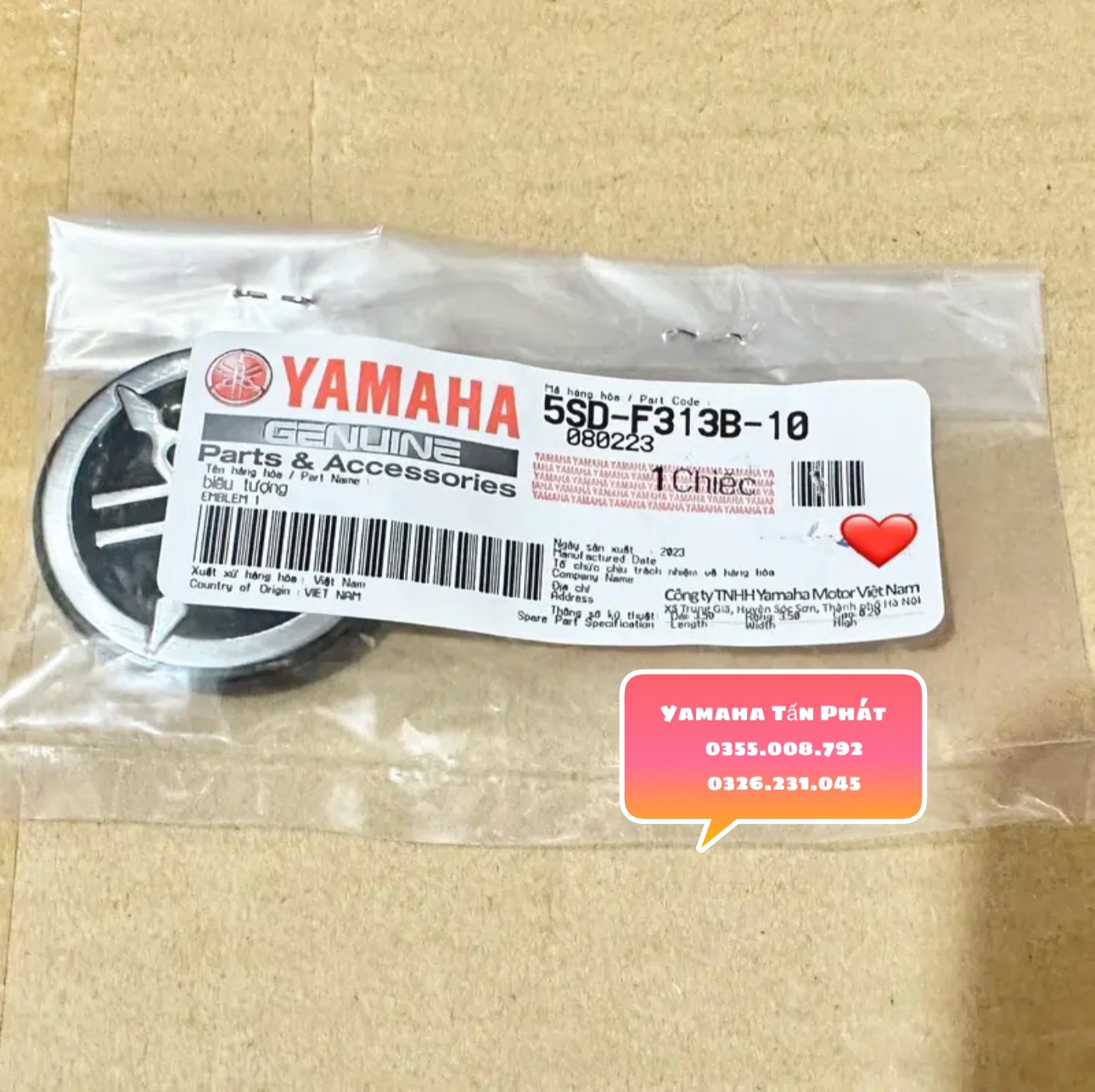 Logo Mặt Nạ Sirius Chính Hãng Yamaha