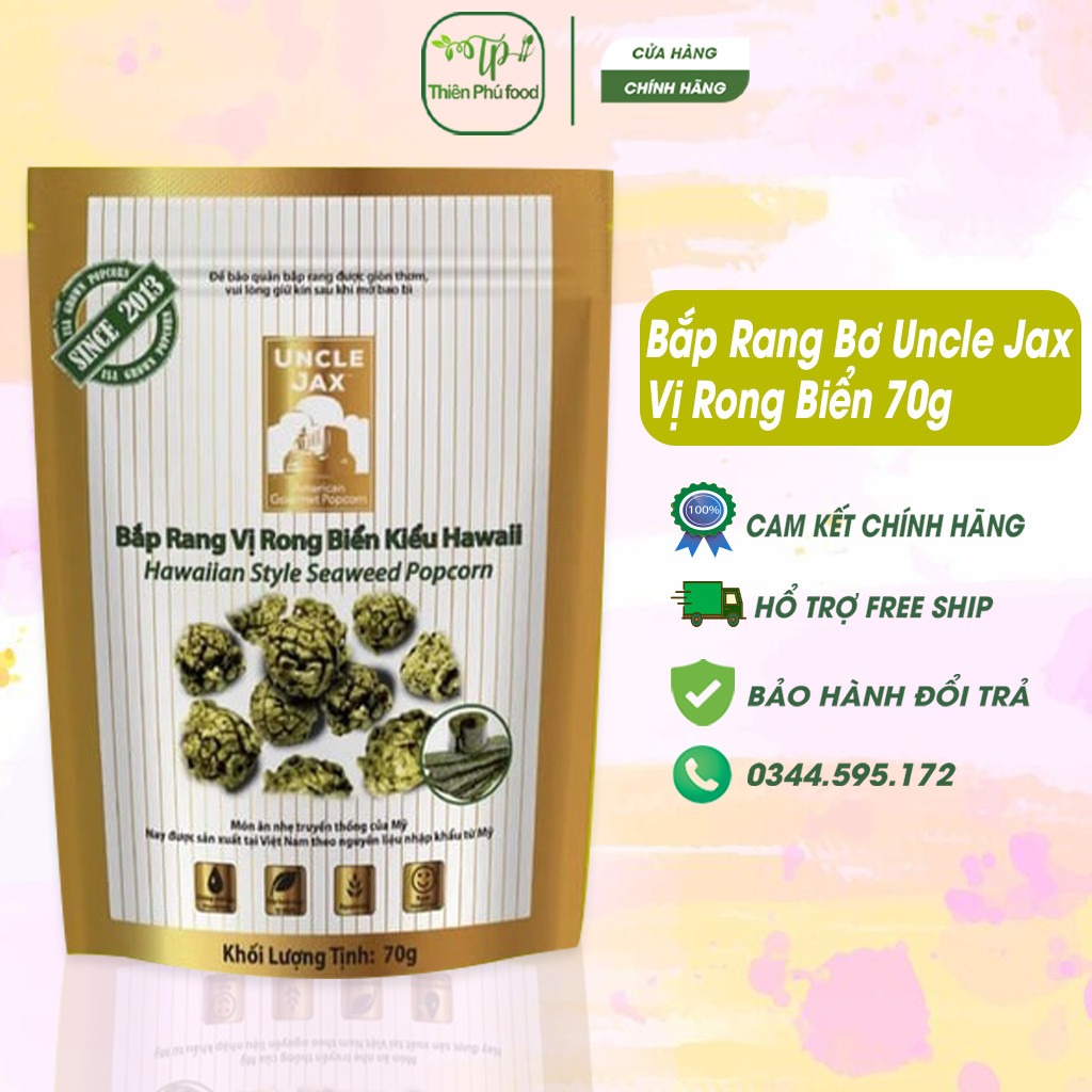 Bắp Rang Bơ Uncle Jax Đủ Các Vị - Món Ăn Vặt Dinh Dưỡng