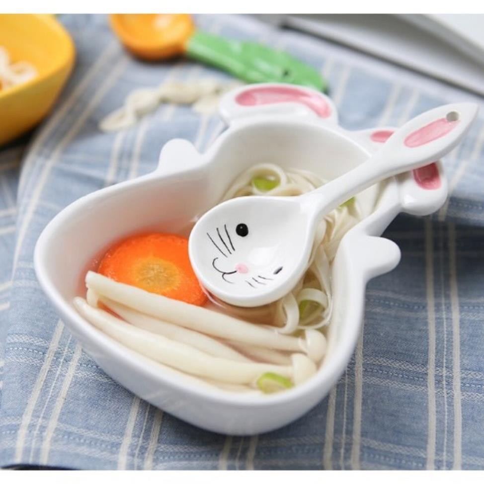 Bát Ăn Dặm Bát Gốm Sứ Cao Cấp Hình Thú, Hoa Quả Cho Bé
