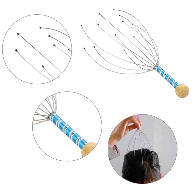 [HCM]Cây Massage Đầu Bạch Tuộc Thư Giãn Head Massager