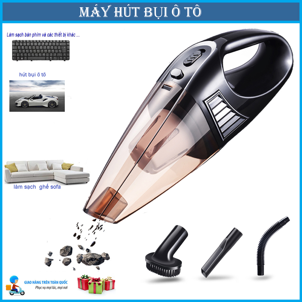 Máy Hút Bụi Cầm Tay,Máy Hút Bụi Ô Tô,Máy Hút Bụi Xe Hơi,Máy Hút Bụi Ô Tô Cầm Tay.Thiết kế nhỏ gọn.Công suất lớn,3 đầu hút linh hoạt,Có thể hút được nhiều loại bụi bẩn.