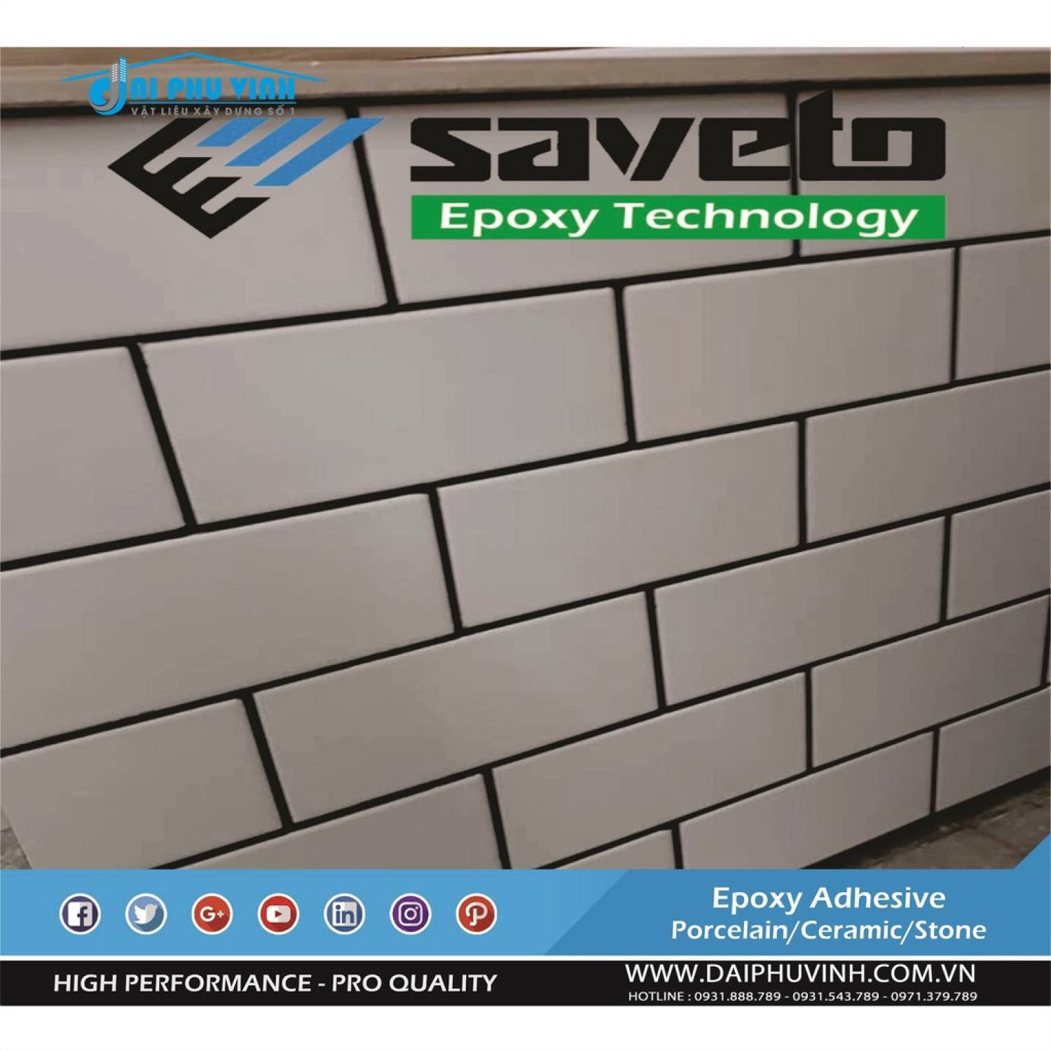 [lᴏại 1] Combo 5 chai keo chà ron SAVETO cao cấp dùng 60m2