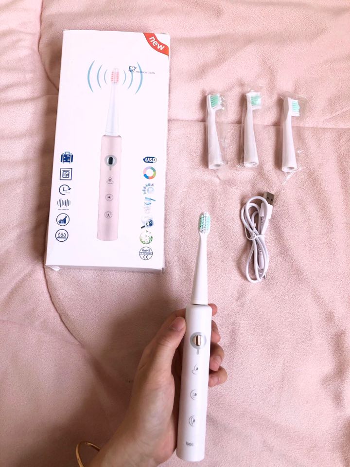 Bàn Chải Điện Sonic Boorui ( Tặng Kèm 3 Đầu Bàn Chải)