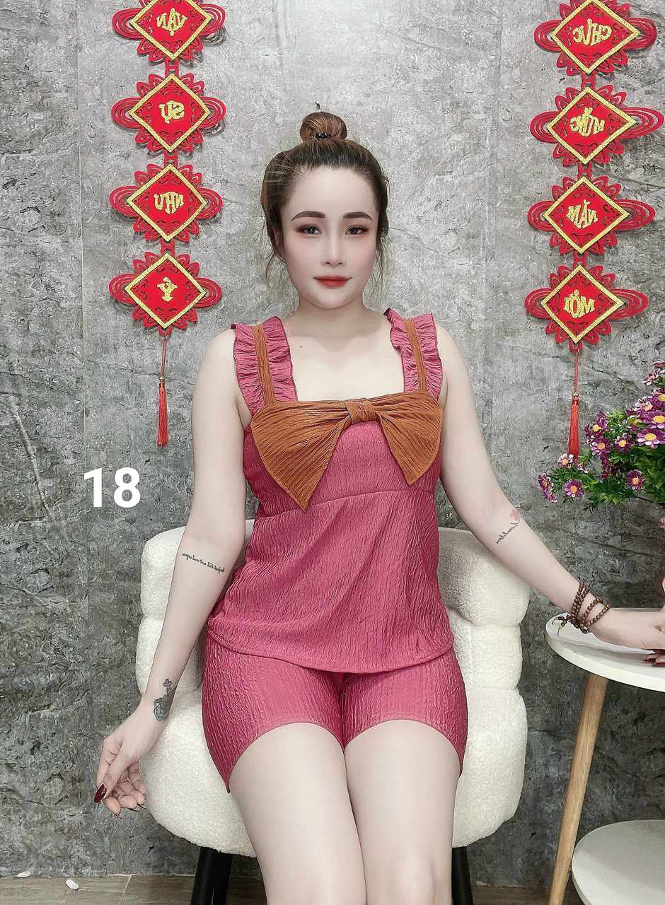 Bộ xốp nhật quần đùi, 40kg đến 58kg, ảnh thật