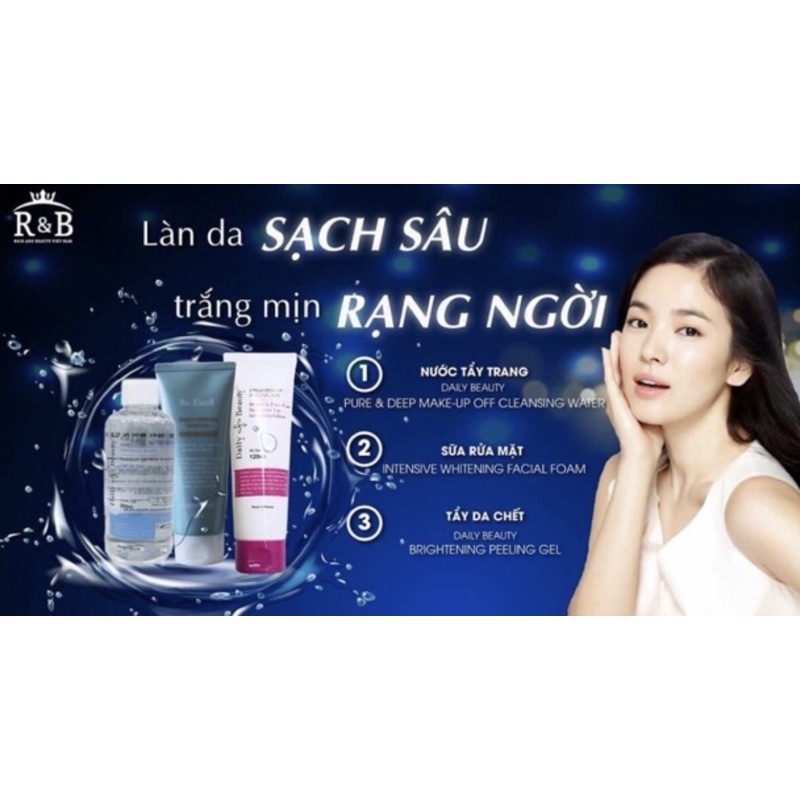 [Tặng mặt nạ nhau thai cừu] Bộ Ba Sản Phẩm Làm Sạch Da