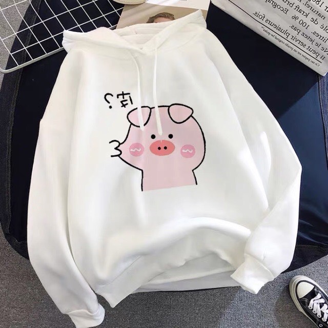 áo hoodie lợn bẹo má H&D