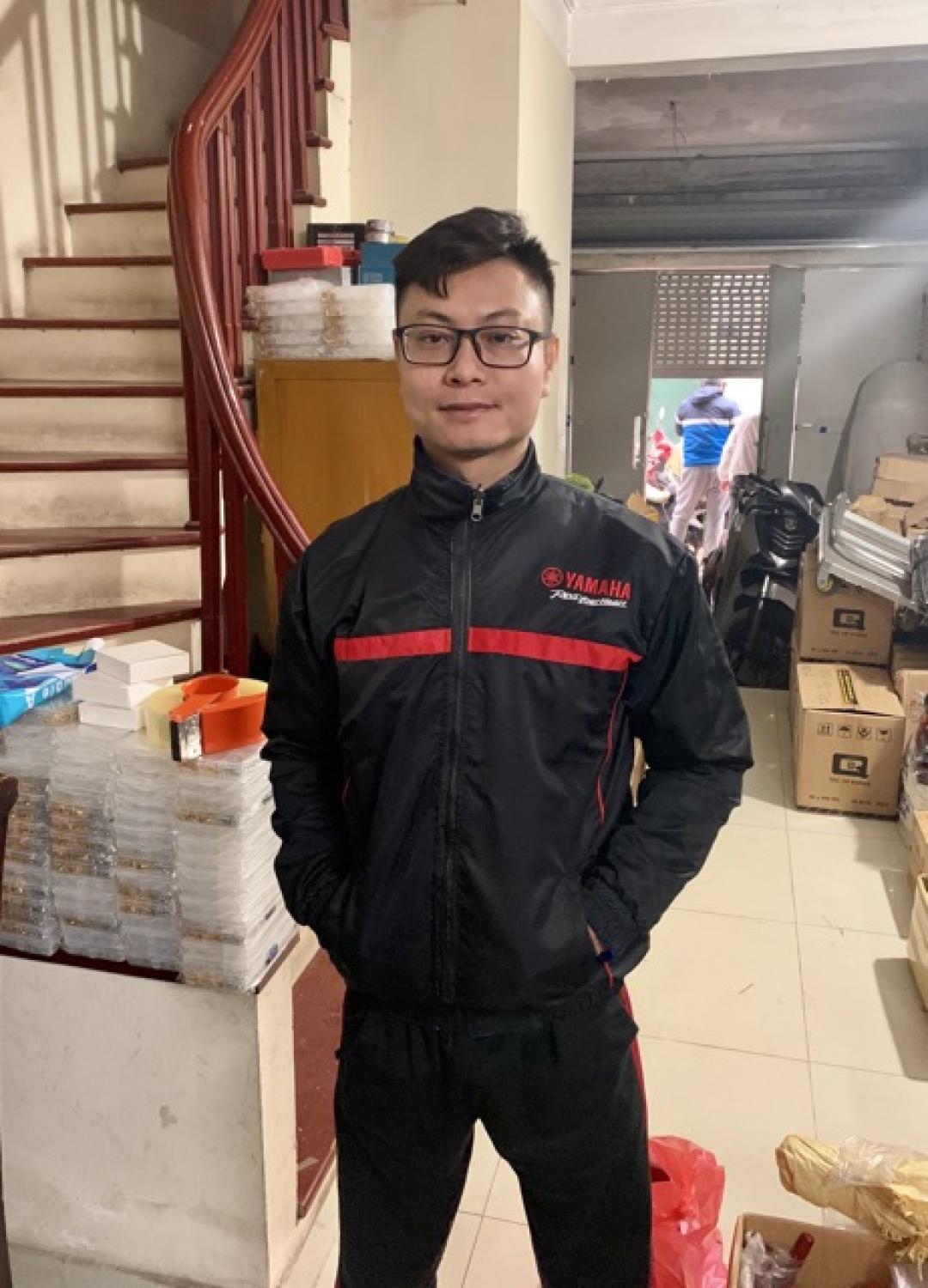 Áo gió Yamaha 2 mặt xanh đen cao cấp