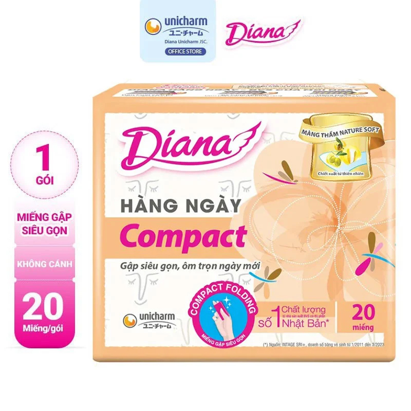 Băng Vệ Sinh Diana Sensi Hằng Ngày Compact